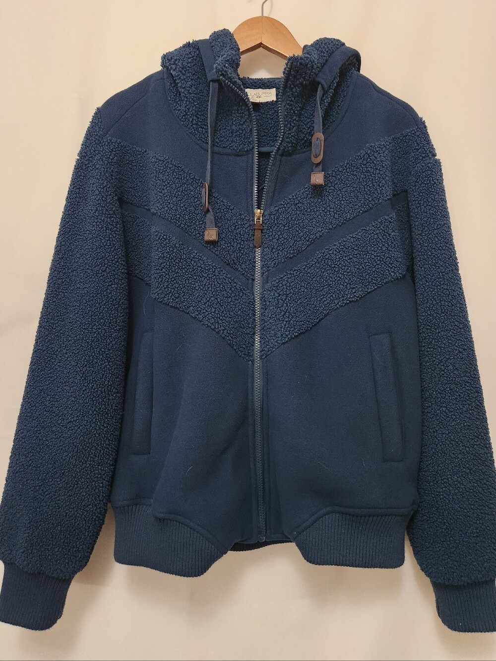 KOOLABURRA BY UGG women's Teal fleece & sherpa jacket w/hood & drawstring Medium
